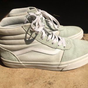 VANS LEATHER HIGH TOP SIZE 7.5 USED